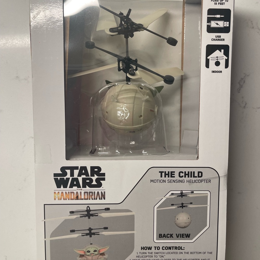 Star Wars Mandalorian The Child Motion Helicopter -